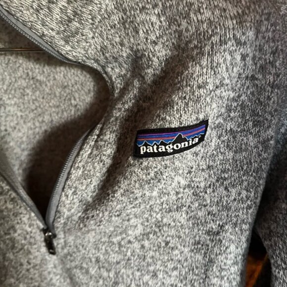 Patagonia Gray Quarter-Zip Fleece Pullover Better Sweater - Picture 7 of 8